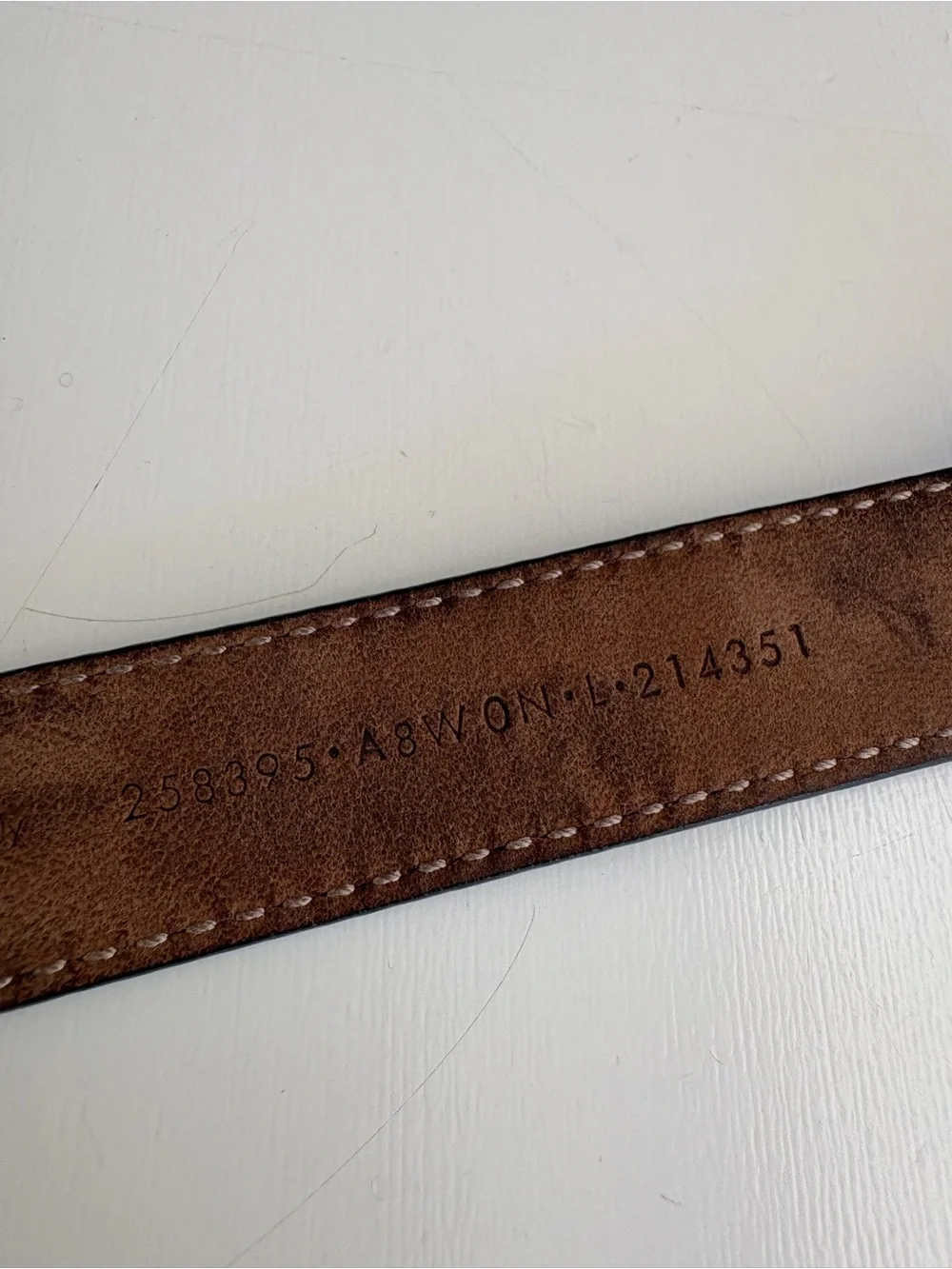 Auth GUCCI Leather Belt